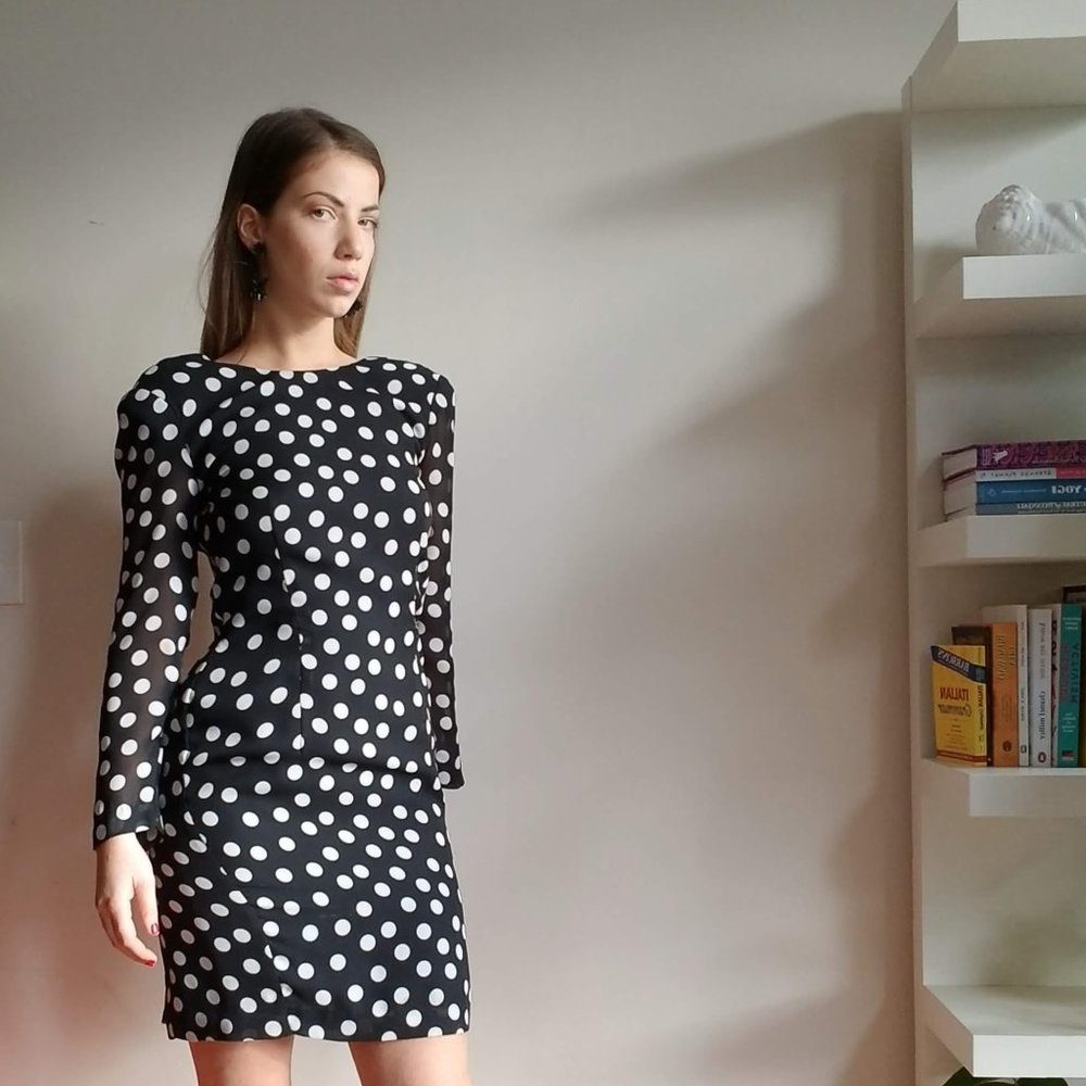 Polka dot 80's Dress